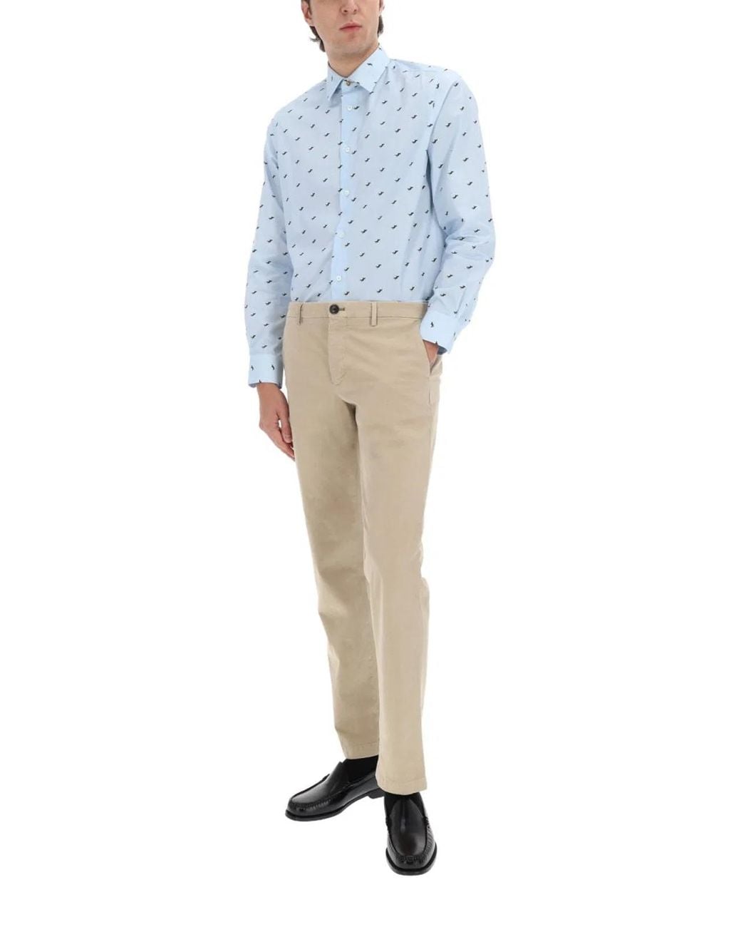 Paul Smith Blue Printed Shirt for men