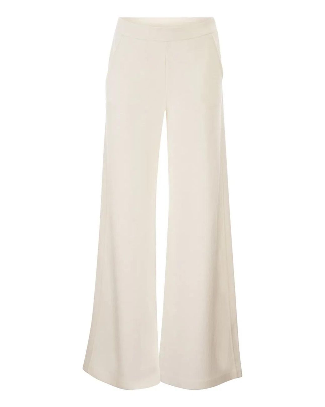 Dondup White Wide Leg Trousers
