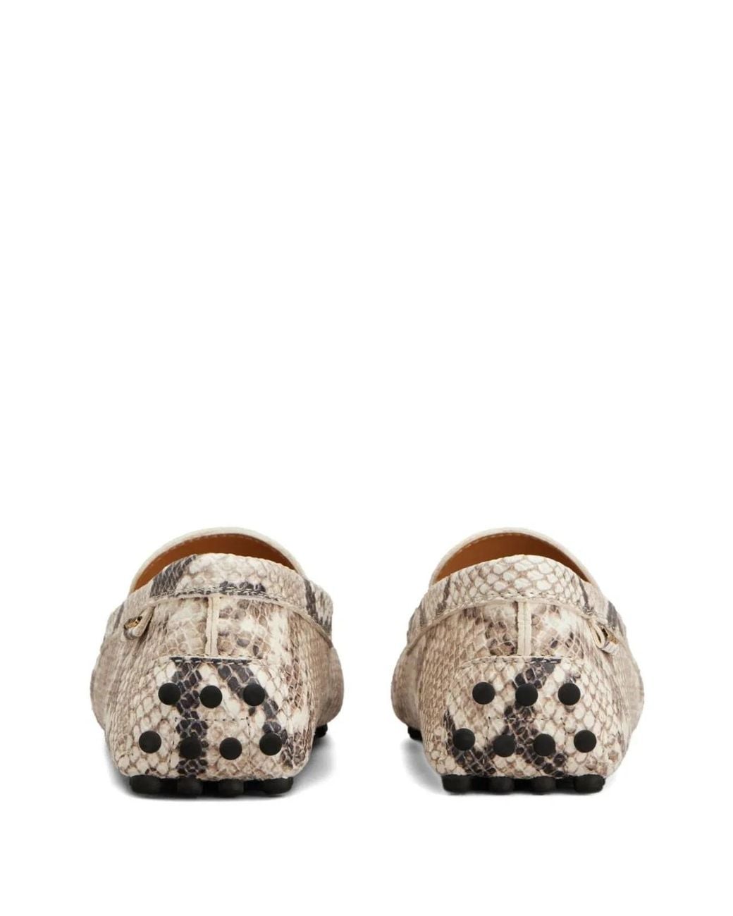 Tod's Natural Leather Flat Shoes