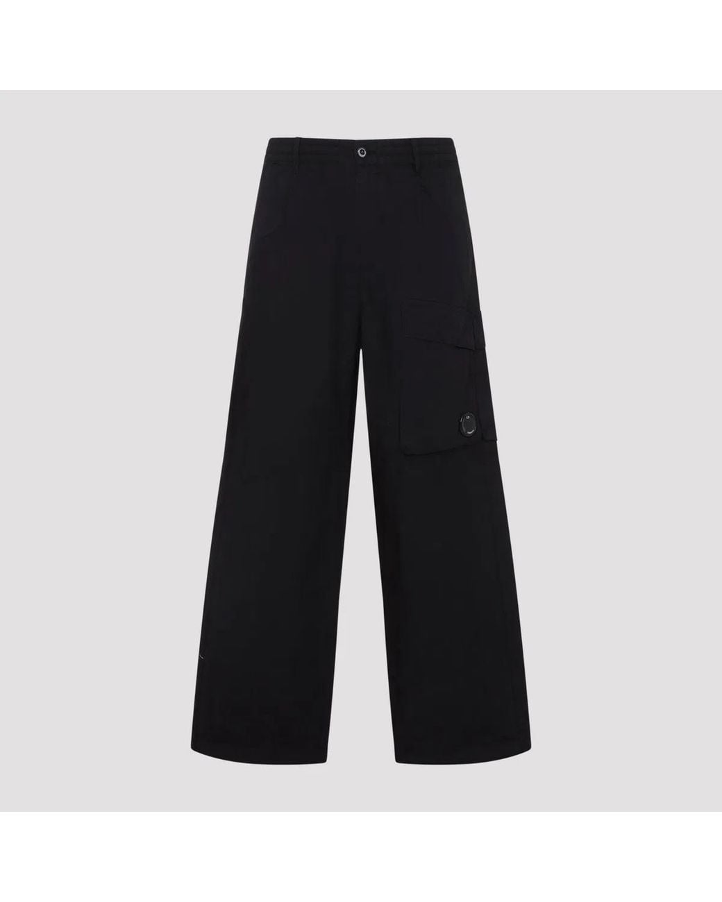 C P Company Black C.P.Company Cotton Trousers for men