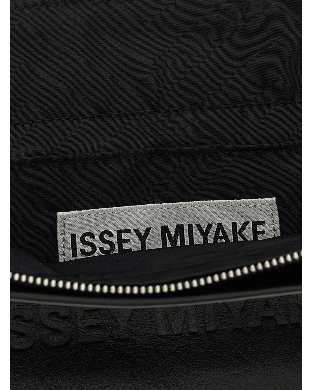 Issey Miyake Black 'Paper Bag' Shoulder Bag