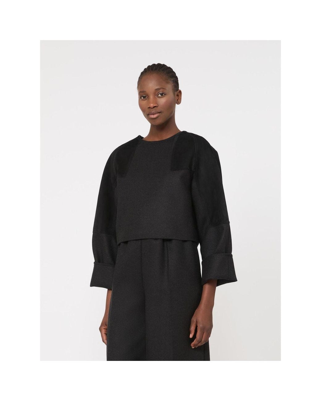Max Mara Black Mxsafa Jacket Dark