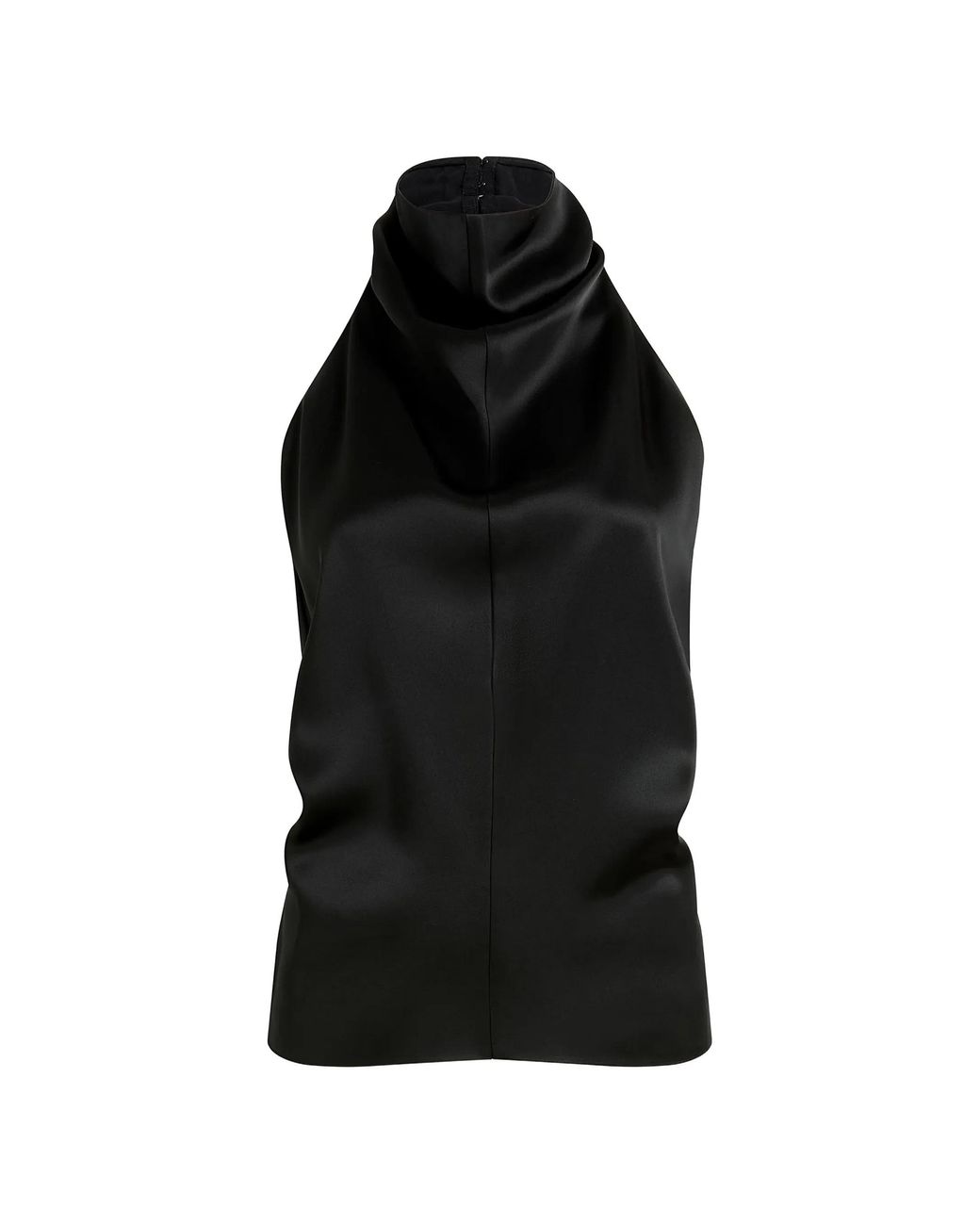 Khaite Black Backless Halterneck Mini Top Size 2
