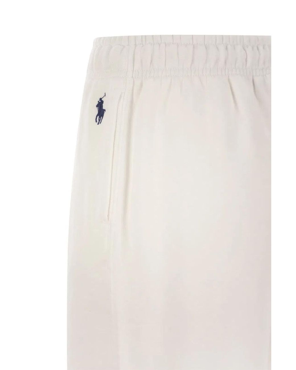 Polo Ralph Lauren White Lightweight Plush Sports Pants
