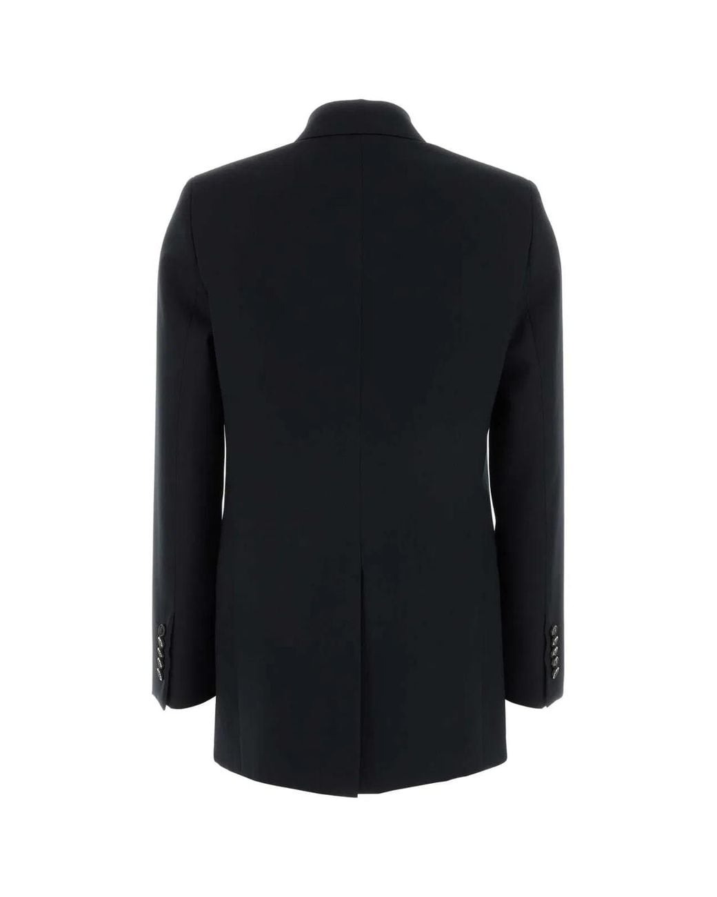 Gucci Black Double-Breasted Wool Blazer for men
