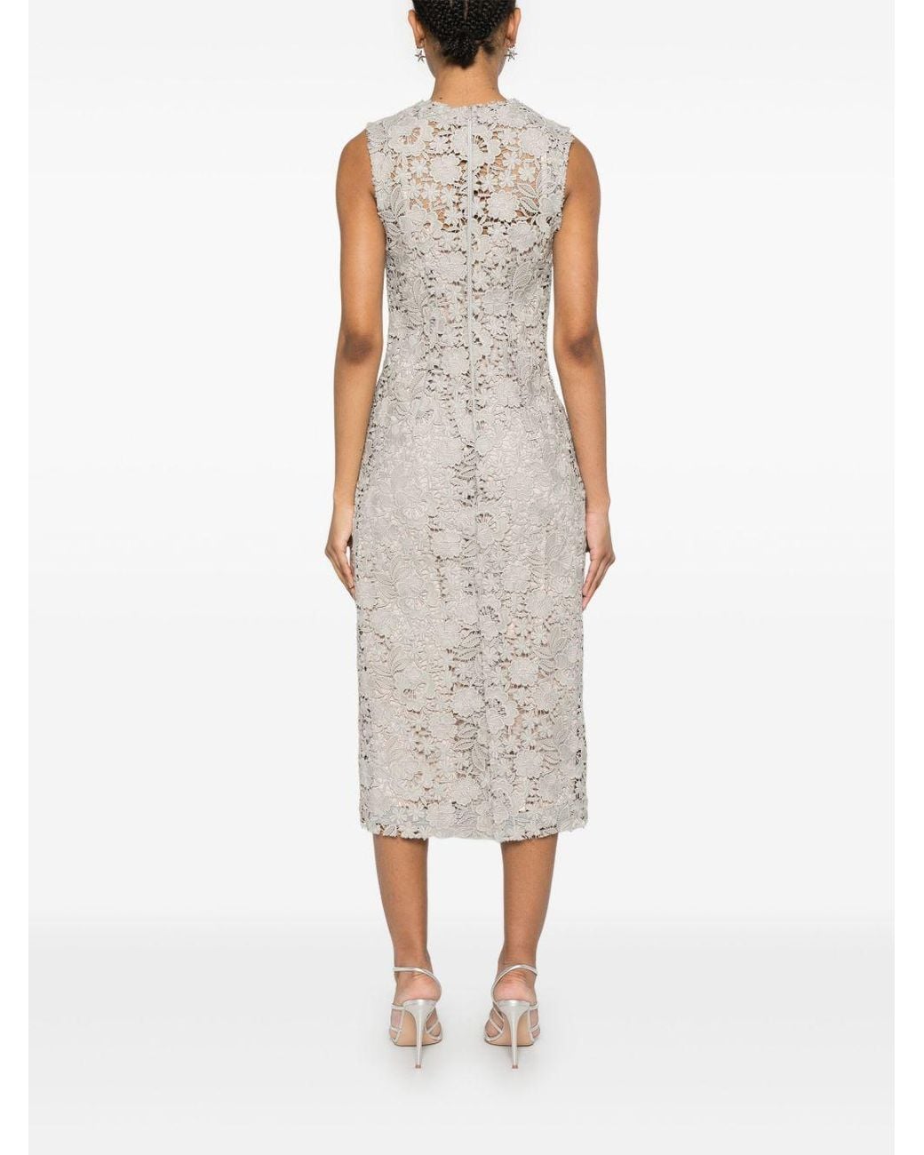 P.A.R.O.S.H. Natural P.A.R.O..H. Peonia Midi Dress