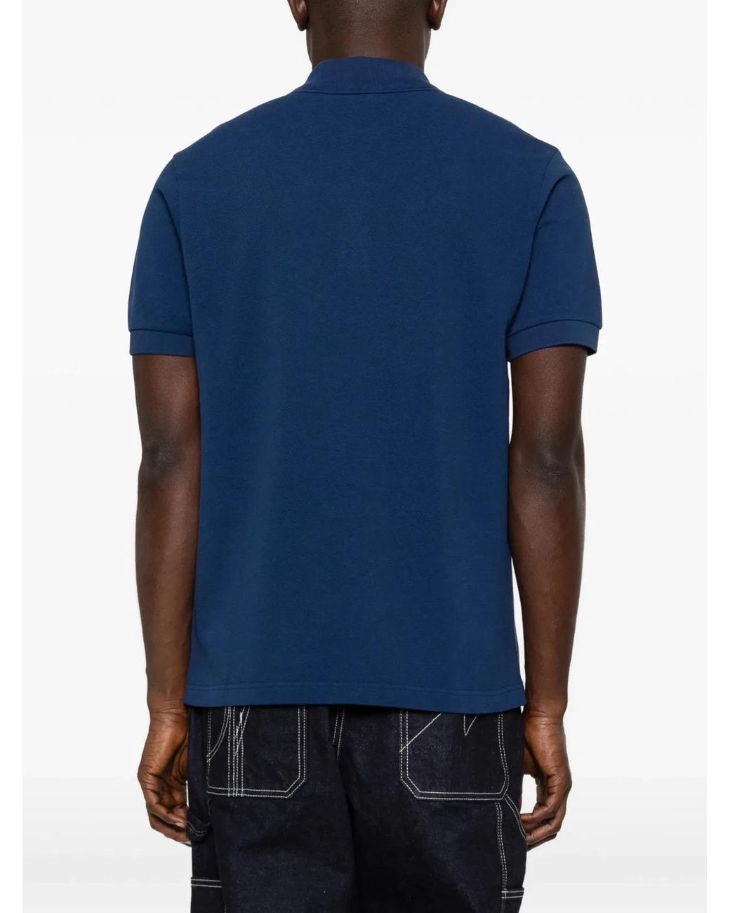 KENZO Blue Polo Gots Boke Flower 2.0 Crest for men