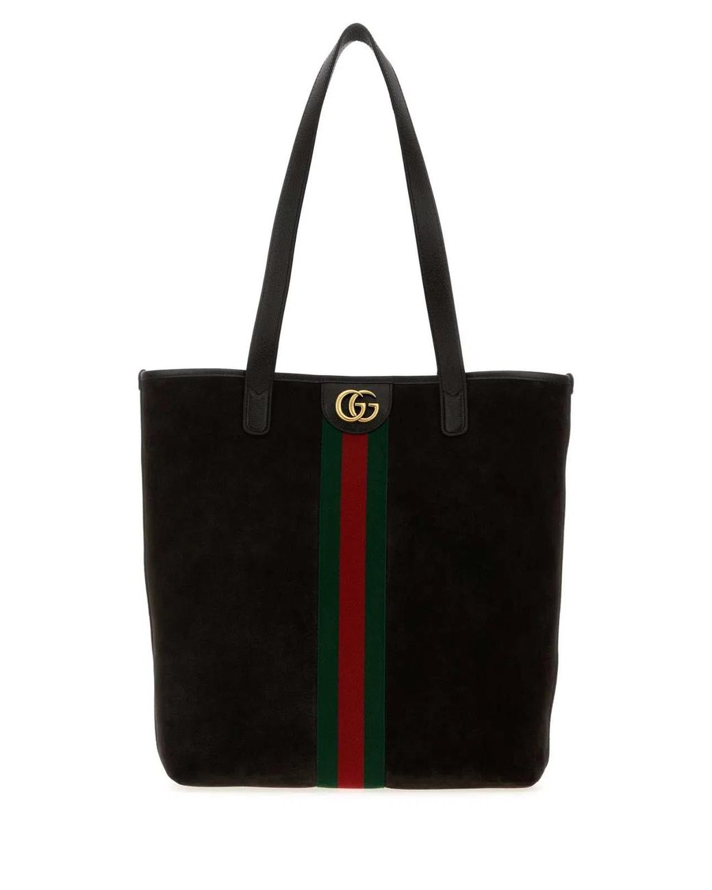 Gucci Black Suede Ophidia Shopping Bag