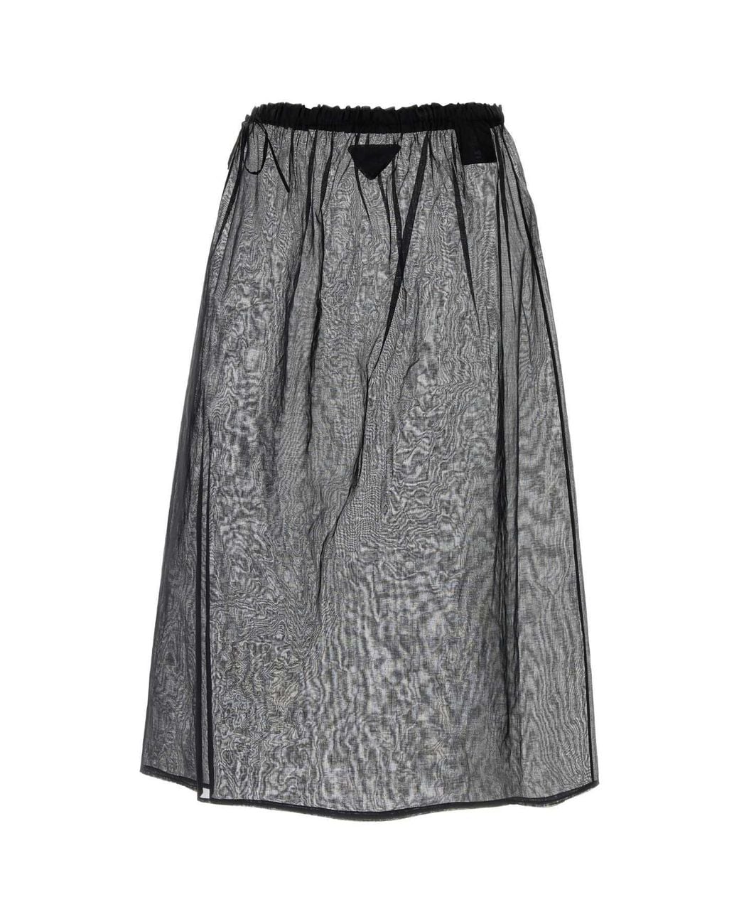 Prada Gray Midi Skirt