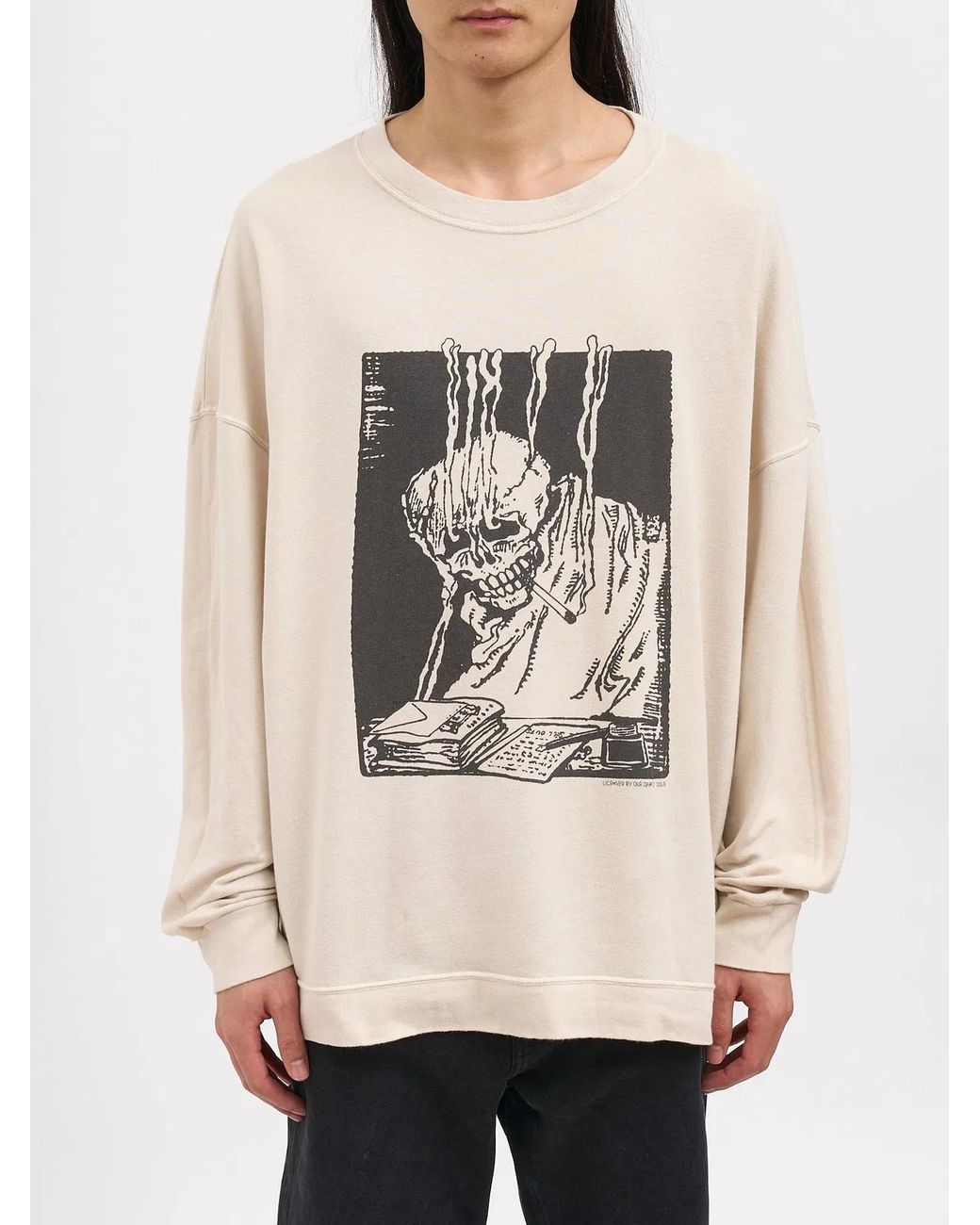 Our Legacy Natural Slack Cotton Sweatshirt for men
