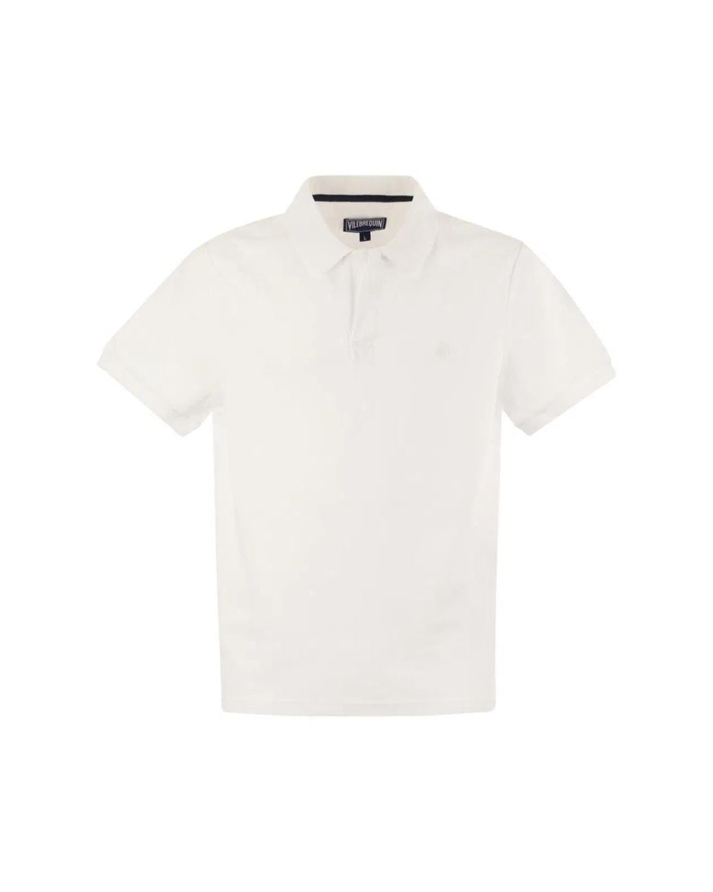 Vilebrequin White Organic Cotton Pique Polo Shirt for men