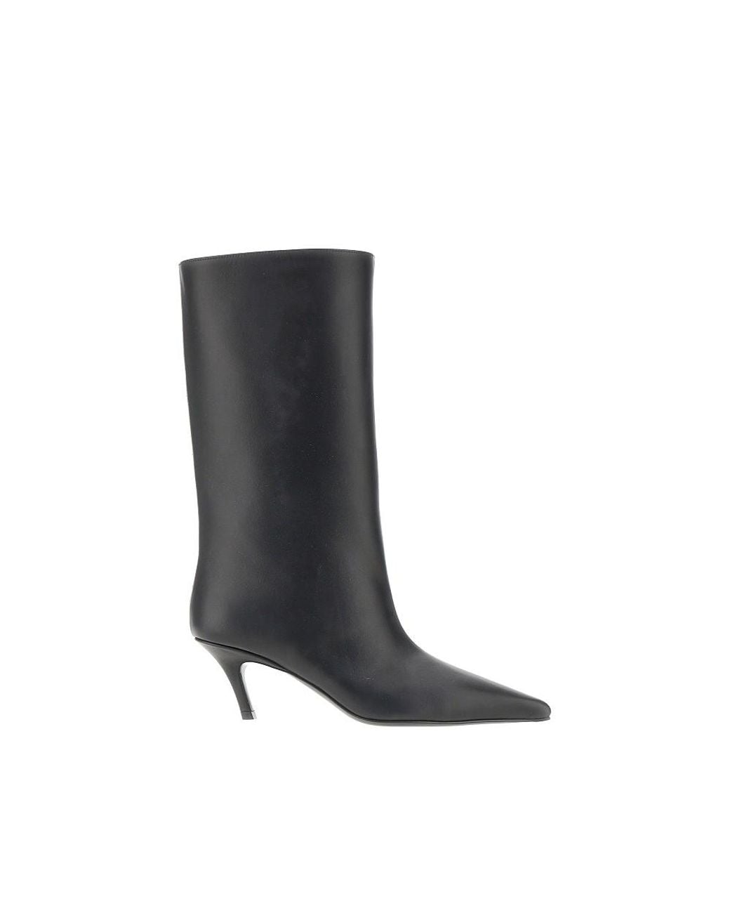 AMINA MUADDI Black Nappa Leather Fiona Boots