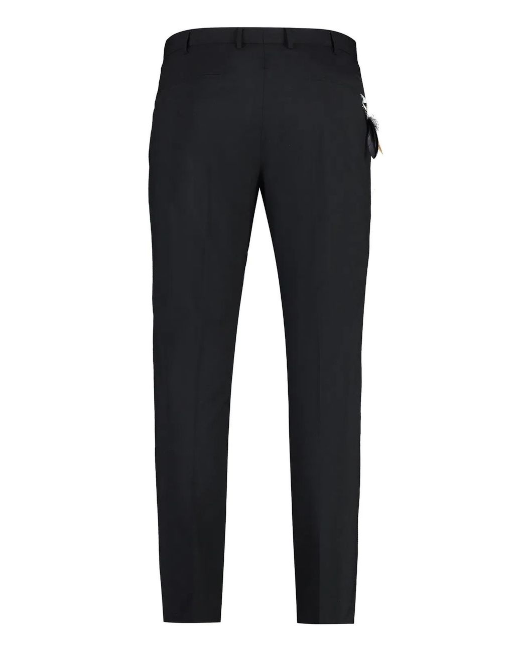 PT01 Blue Wool Blend Trousers for men