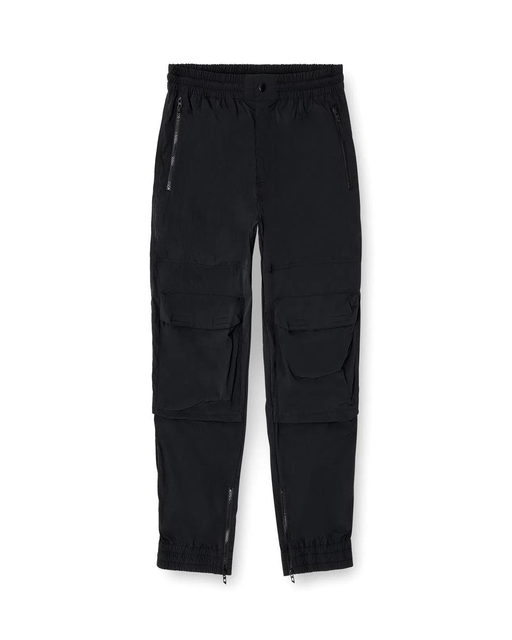 DIESEL Black Cargo Pants With Zip And Snap Button Closure for men
