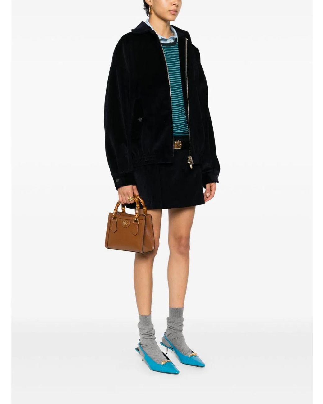 Gucci Brown Diana Small Tote Bag