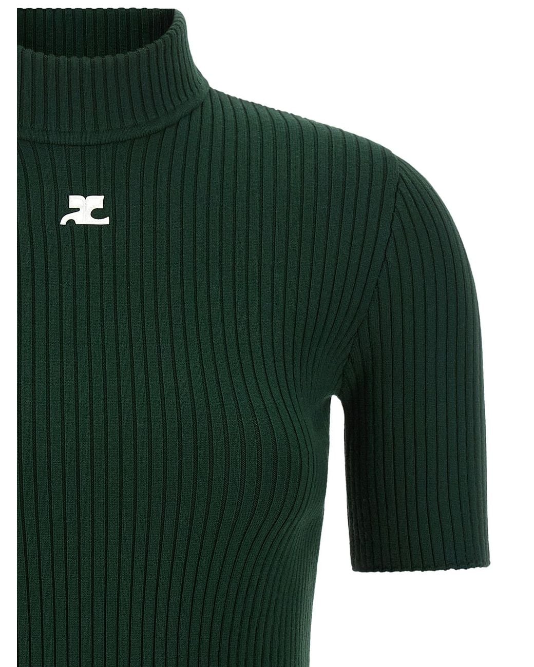 Courreges Green 'Reedition' Sweater