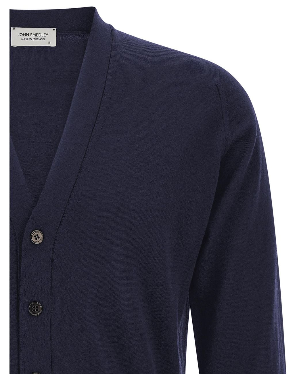 John Smedley Blue 'Bradrick' Cardigan for men