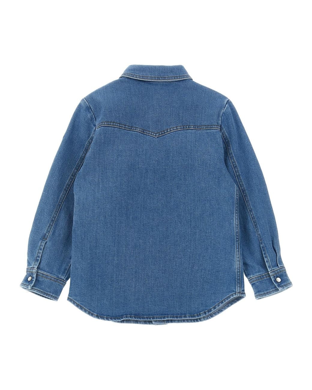 Moncler Blue Enfant Denim Shirt