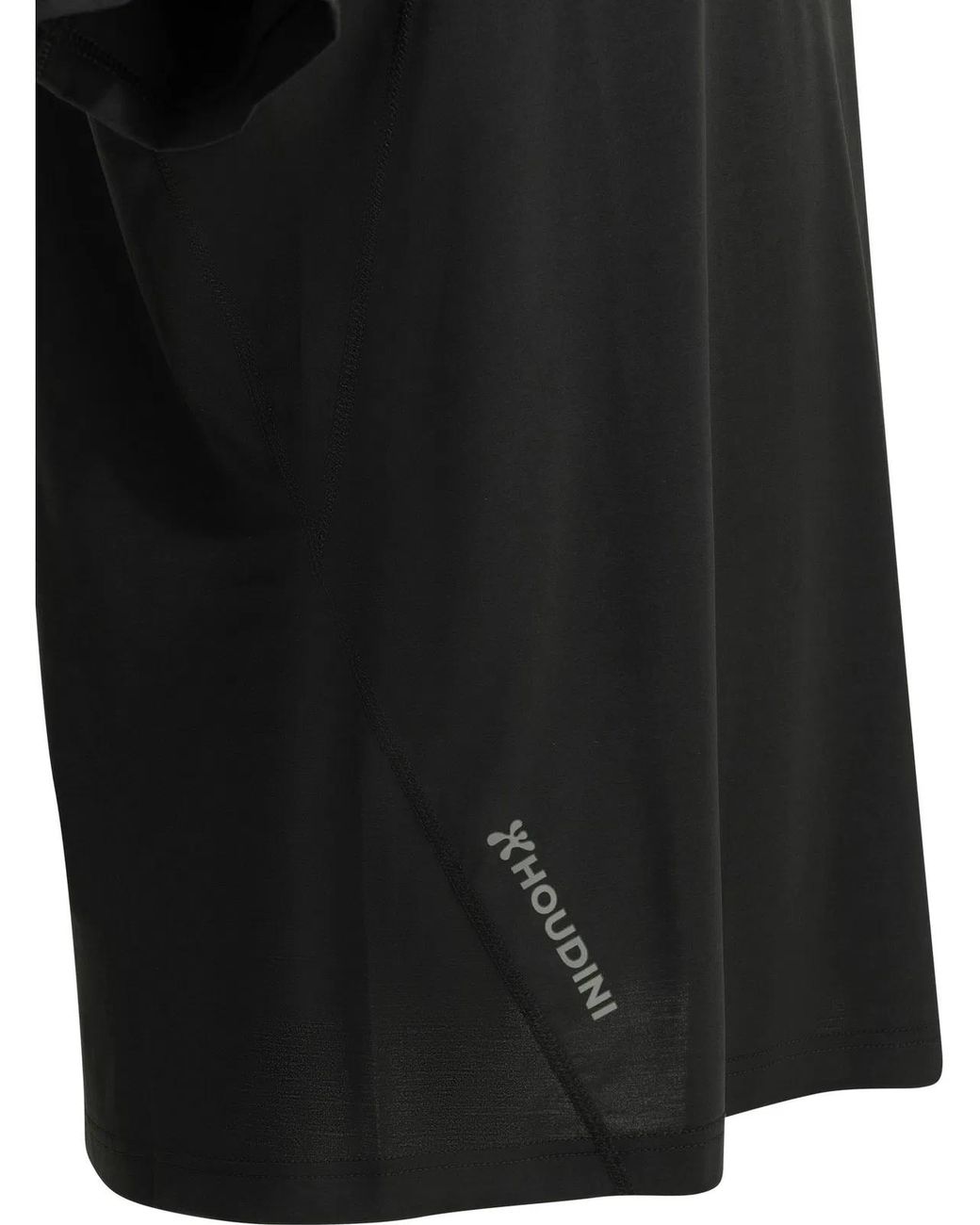 Houdini Sportswear Black Pace Air Message Recycled Polyester Crewneck T-Shirt for men