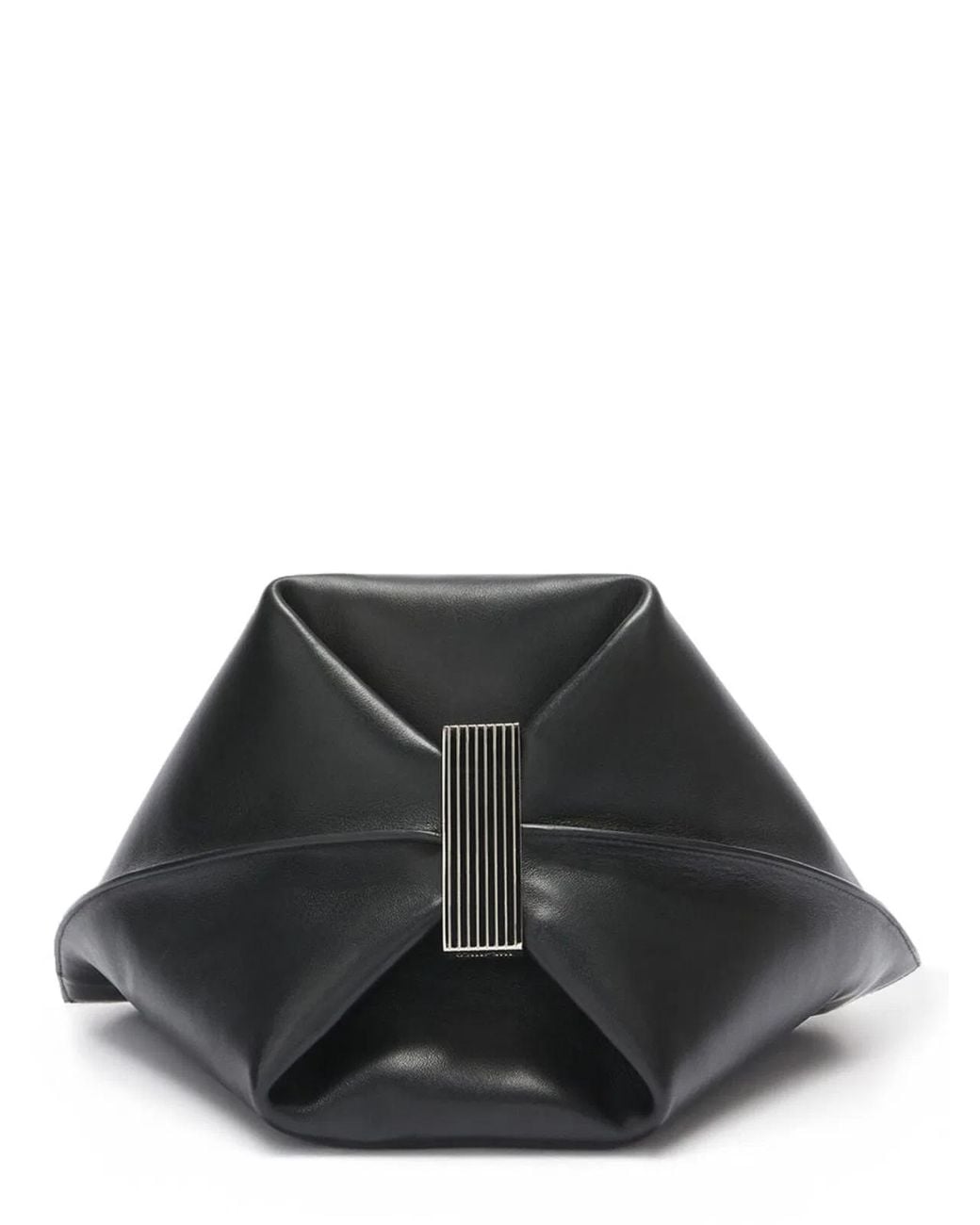 The Attico Black "La Scoop" Medium Shoulder Bag