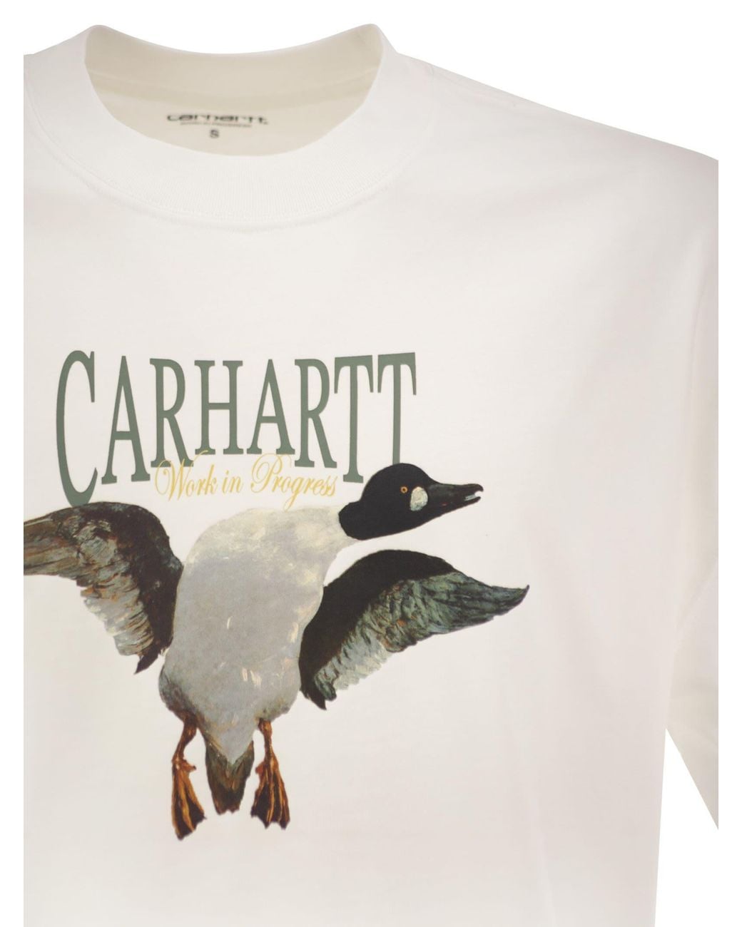 Carhartt White Organic Cotton T-Shirt With Graphic Print