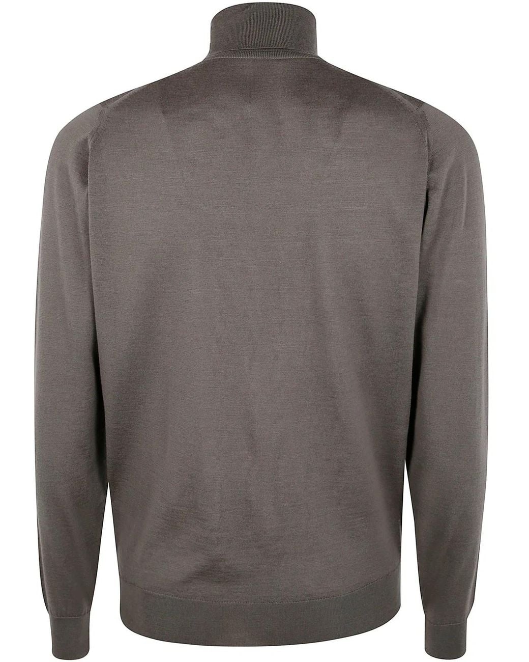 John Smedley Gray "Cherwell" V Neck Cardigan for men