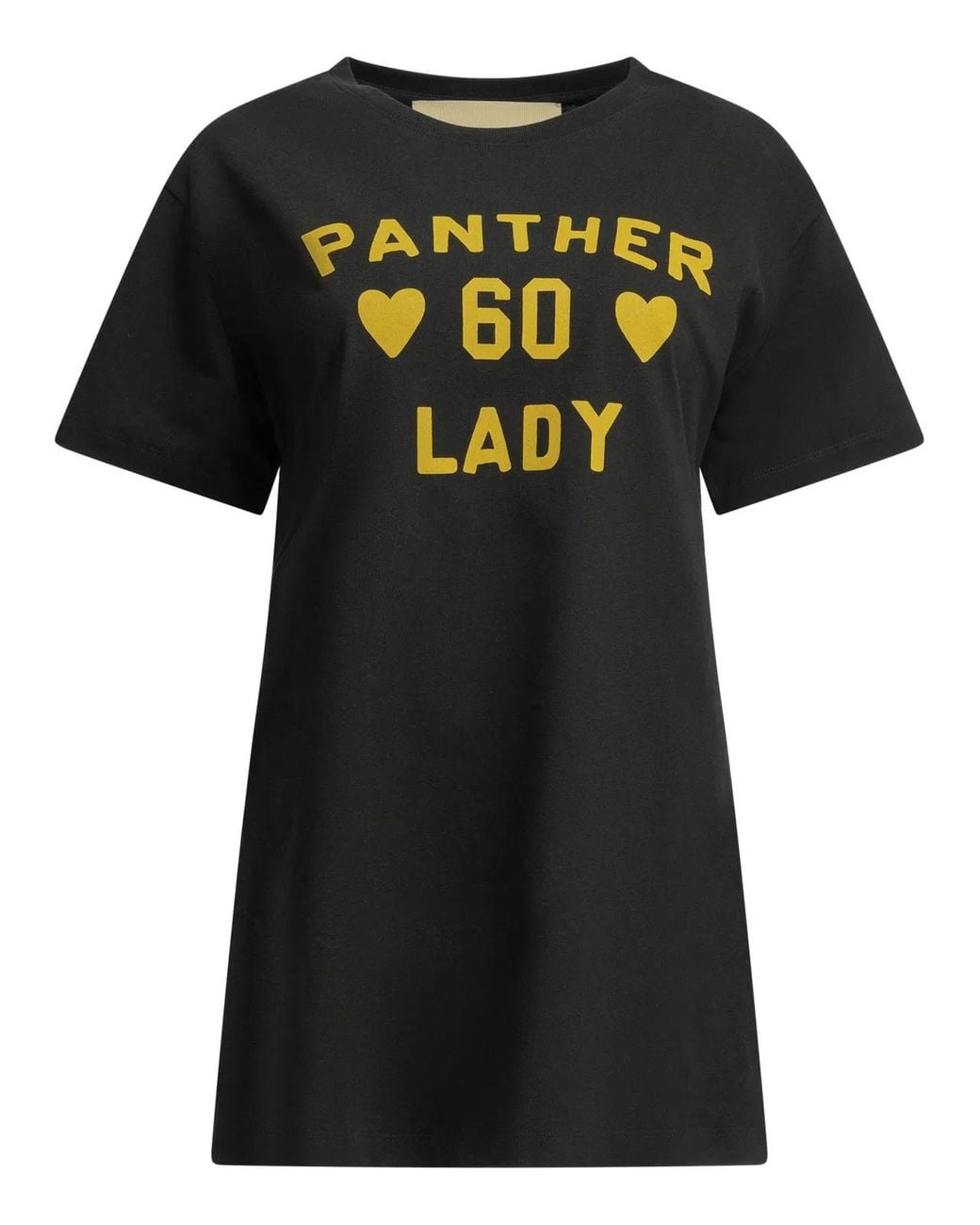 Valentino Black "Panther Lady" Crew-Neck T-Shirt
