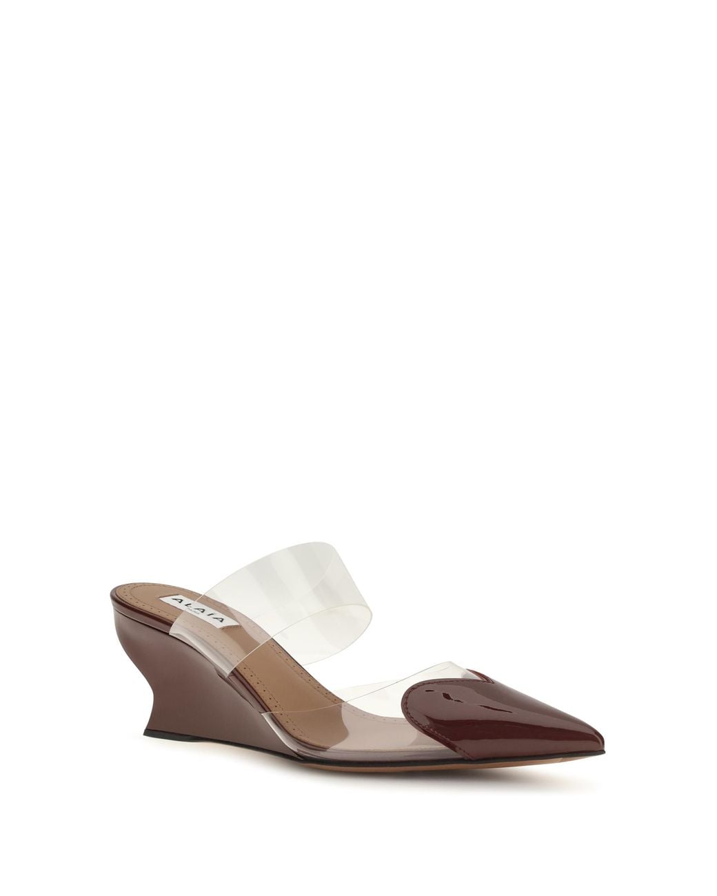Alaïa Multicolor Alaia Le Coeur Patent Leather Mules