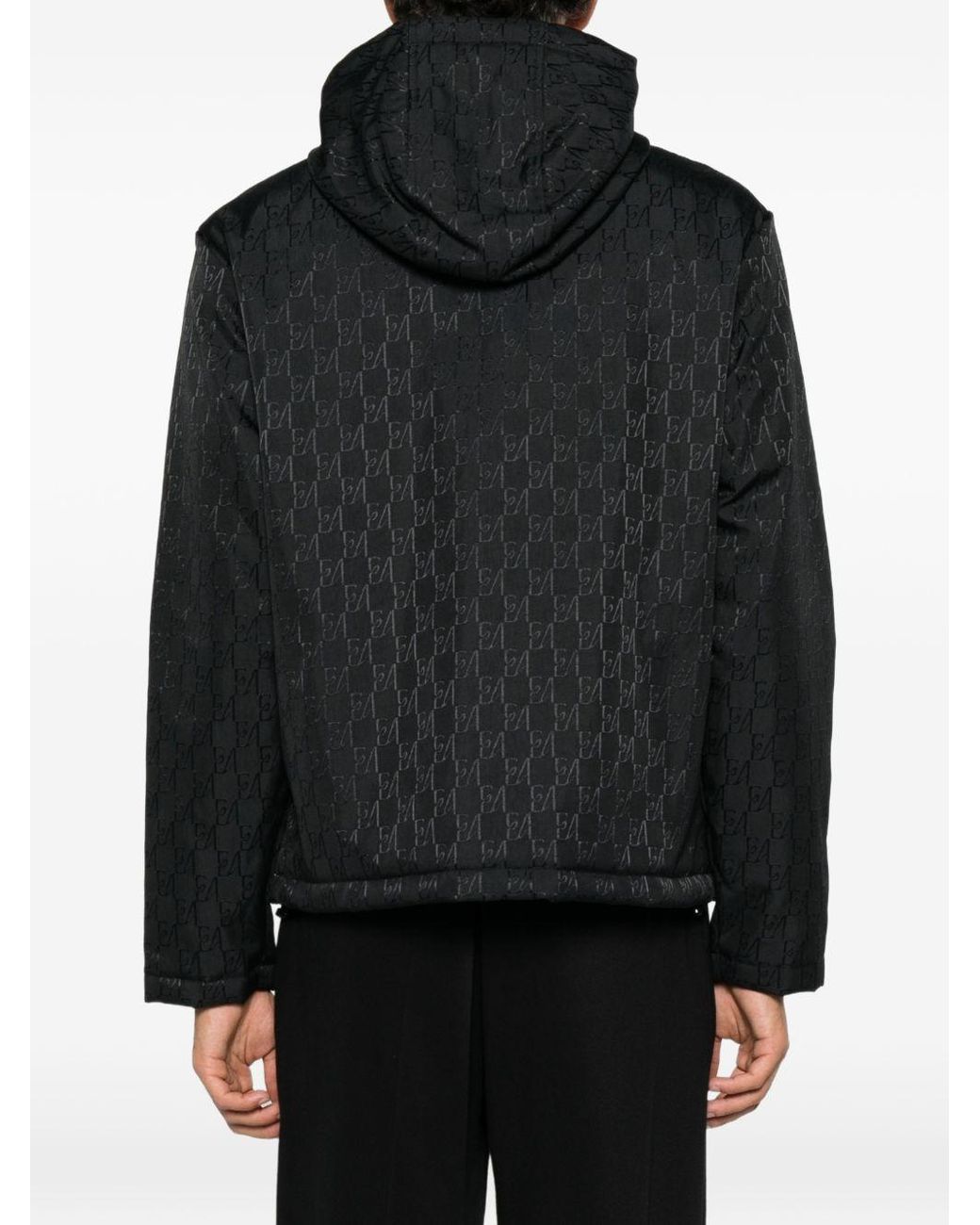 Emporio Armani Black Nylon Blouson Jacket for men