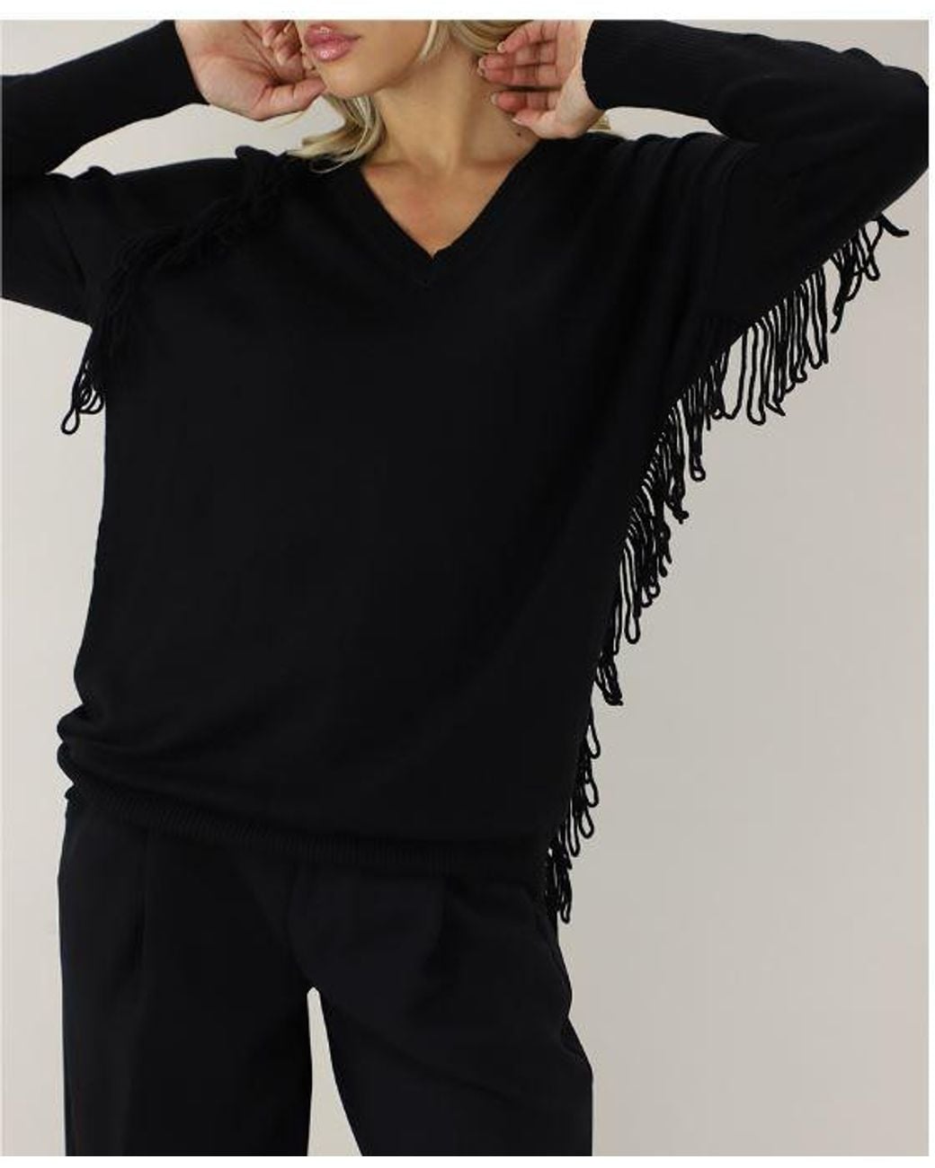 Twinset Black Twinset Actitude Polyester Sweater