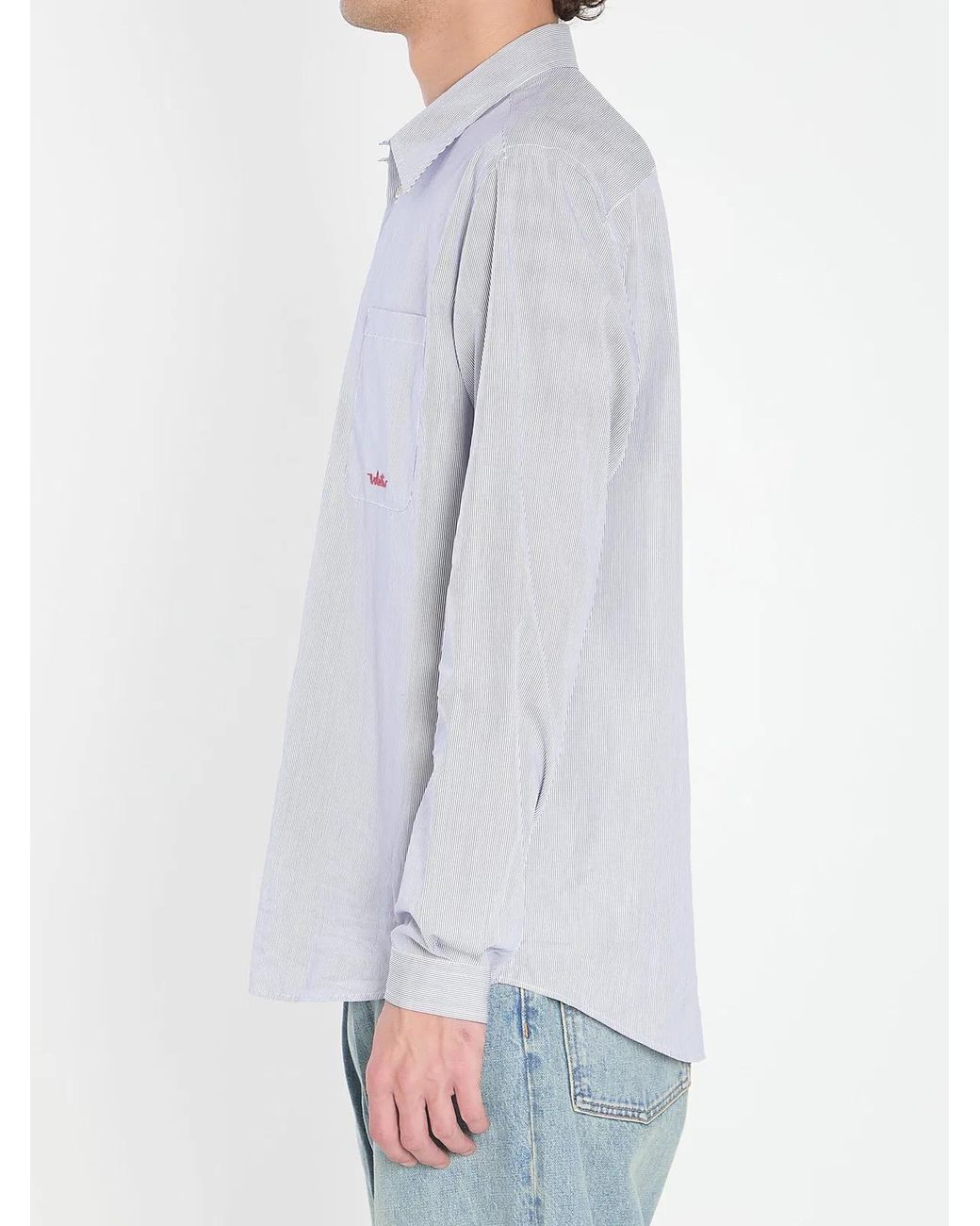 Valentino Garavani White Striped Shirt for men
