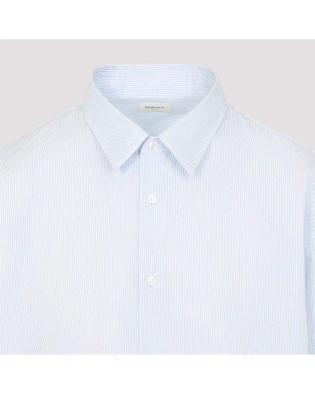 Saint Laurent Gray Cotton Shirt for men