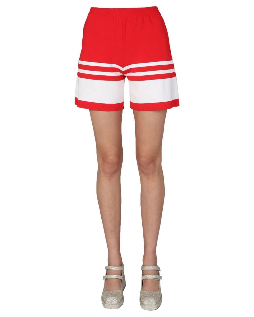 Boutique Moschino Red "Sailor Mood" Shorts