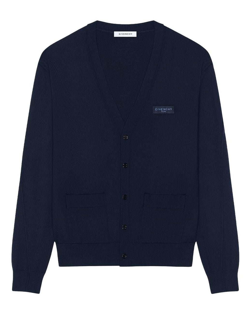 Givenchy Blue Cardigan "Couture Seam" for men
