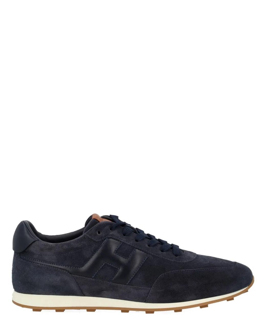 Hogan Blue Hogan Calfskin Leather Athletic Sneaker for men