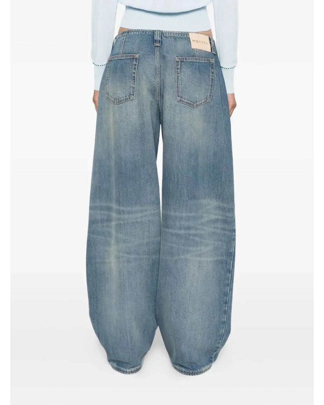 McQueen Blue Cotton Clothing Jeans