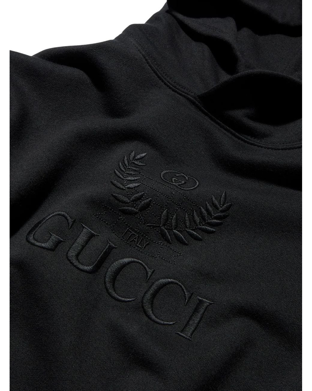 Gucci Black Logo Hoodie Sweatshirt for men