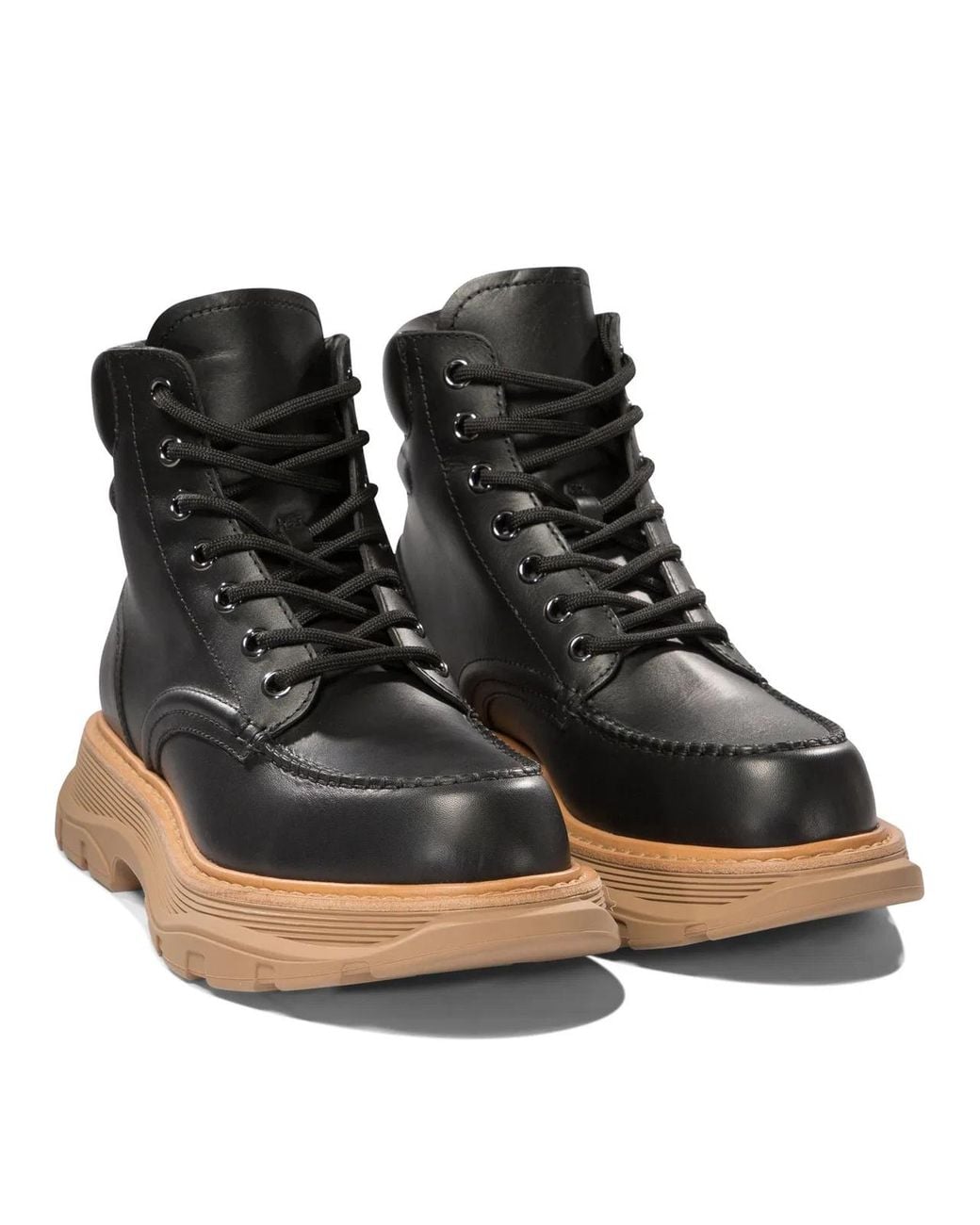 McQueen Black "Chant" Ankle Boots for men