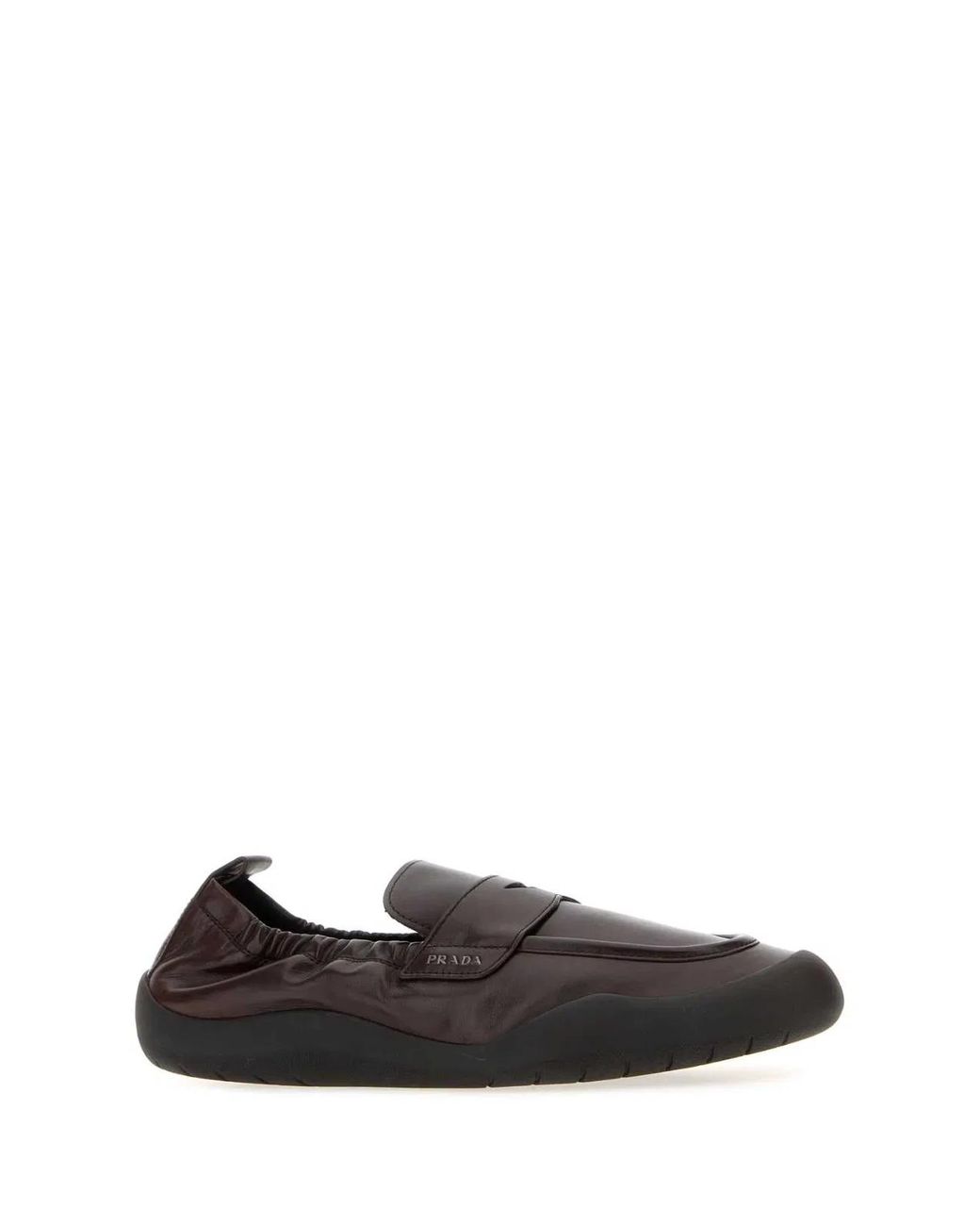 Prada Black Dark Leather Speedrock Loafers for men