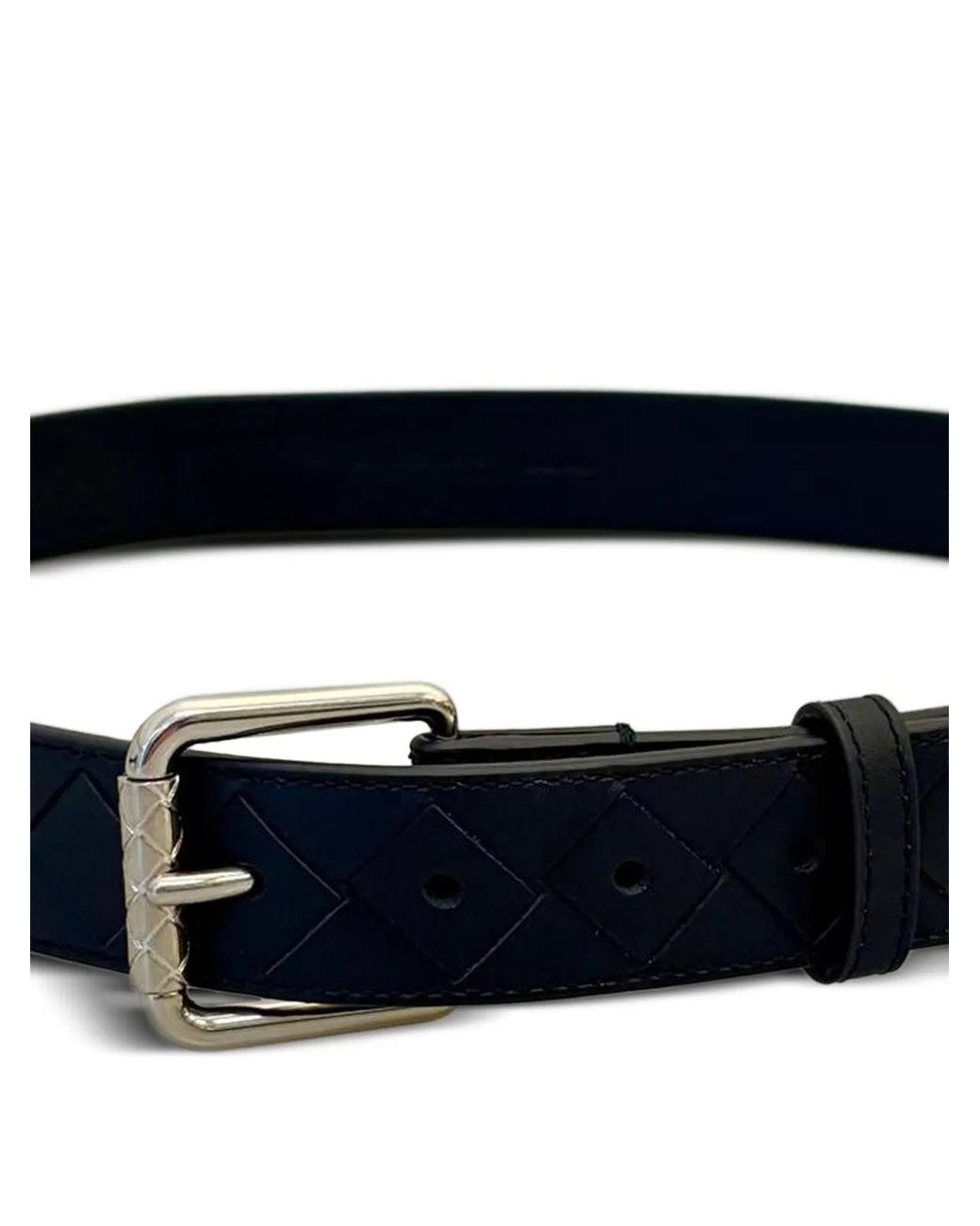 Bottega Veneta Blue Intrecciato Belt for men