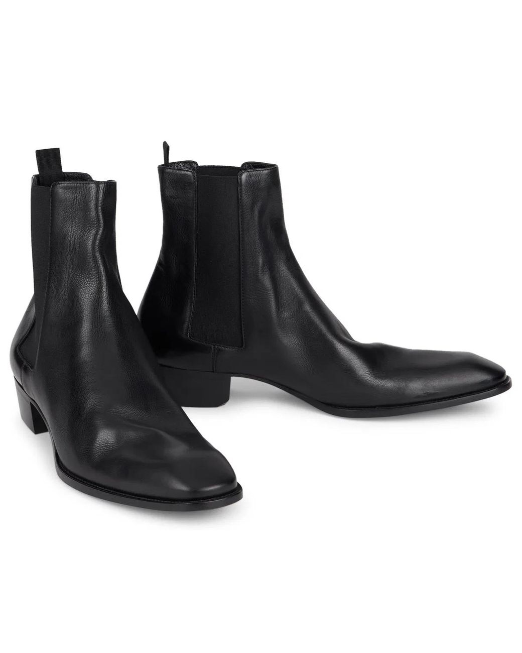Saint Laurent Black Chelsea Boots for men