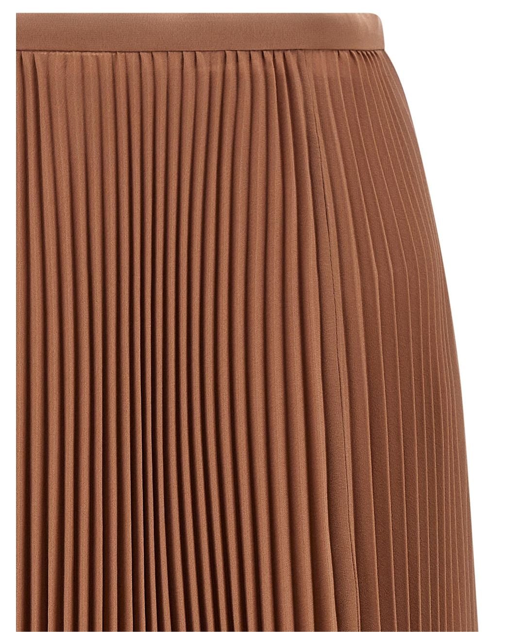 Valentino Garavani Brown Light Georgette Skirt