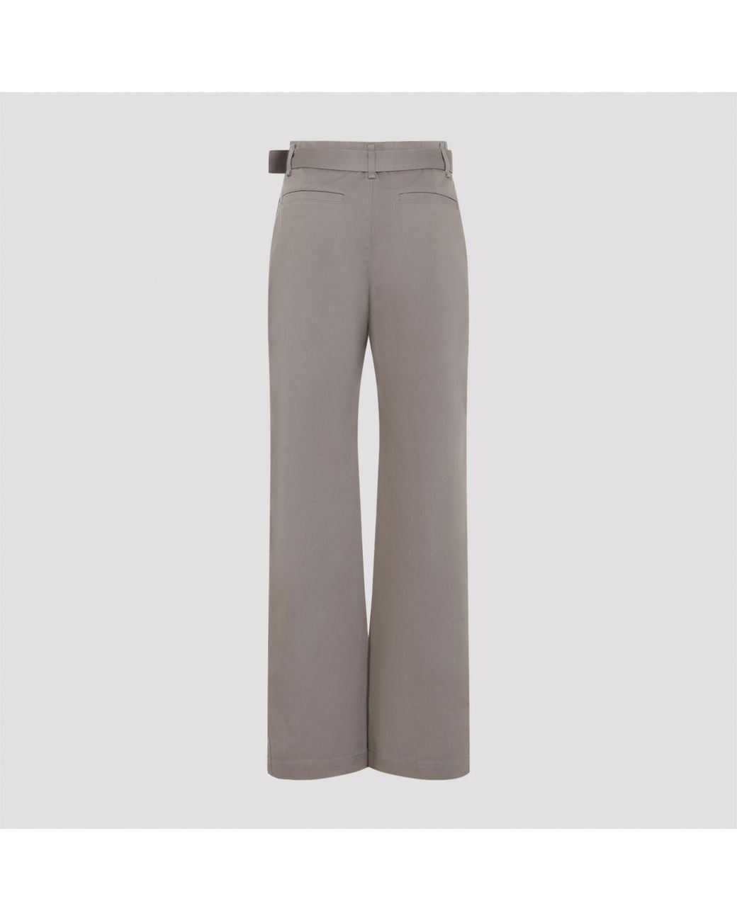 Lemaire Gray Rounded Poly-Cotton Twill Pants