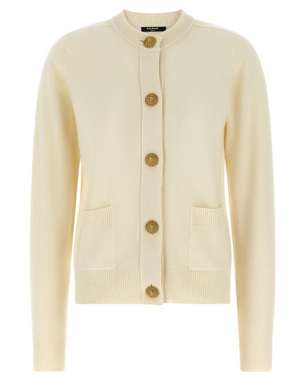 Balmain Natural Eco-Cashmere Cardigan