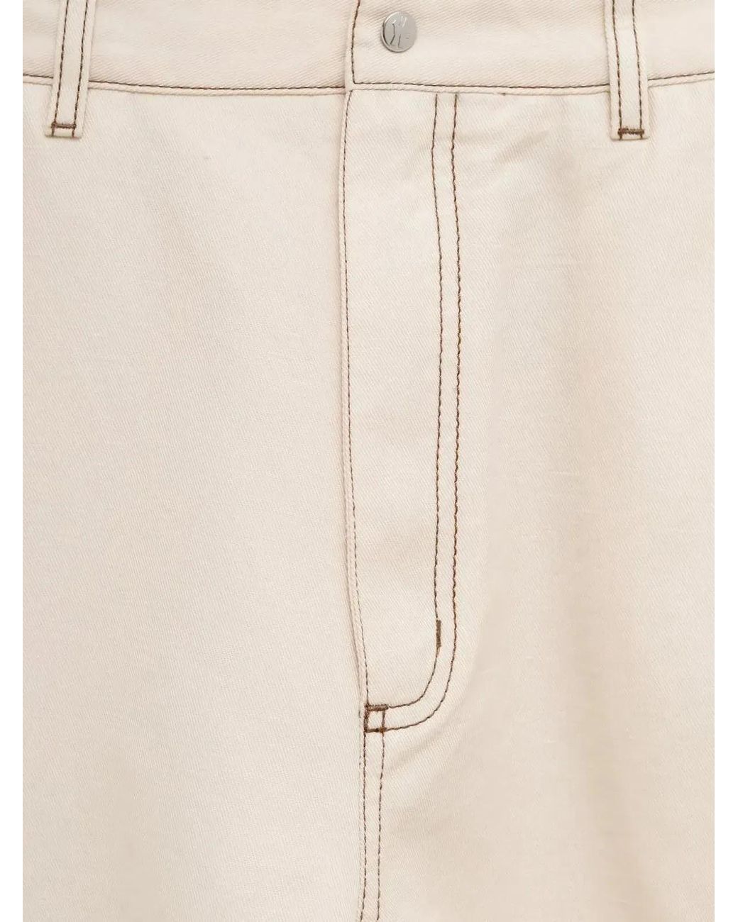 Moncler Natural Casual Mini Shorts For Summer for men