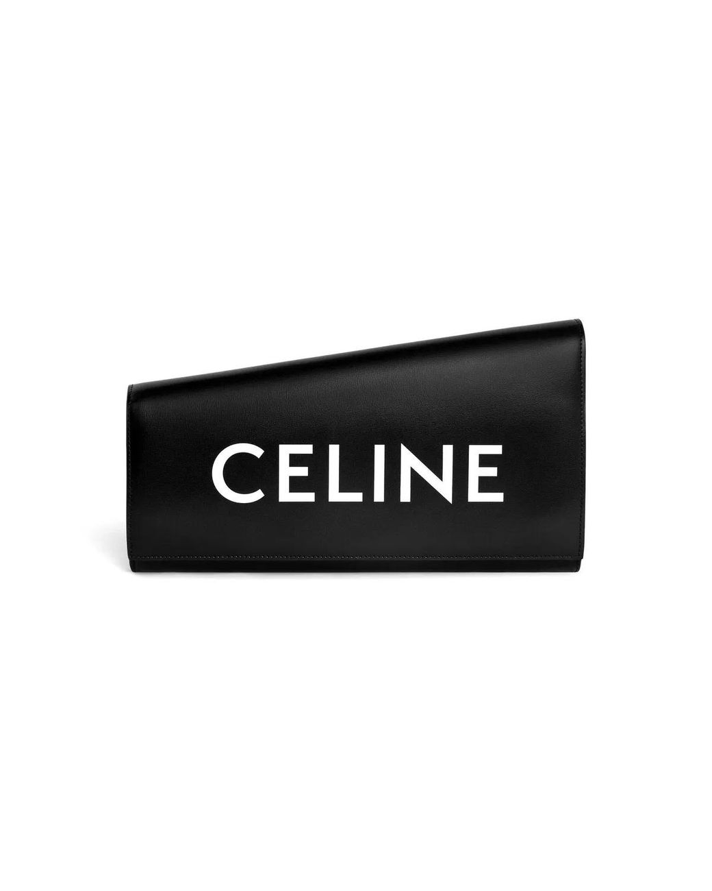 Céline Black Asymmetrical Clutch For