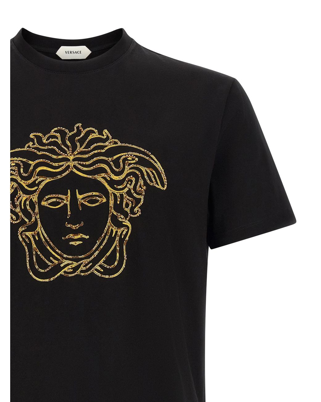 Versace Black 'Medusa' T-Shirt for men