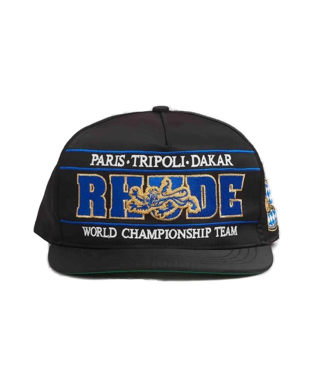 Rhude Black Chrono Detail Hat for men