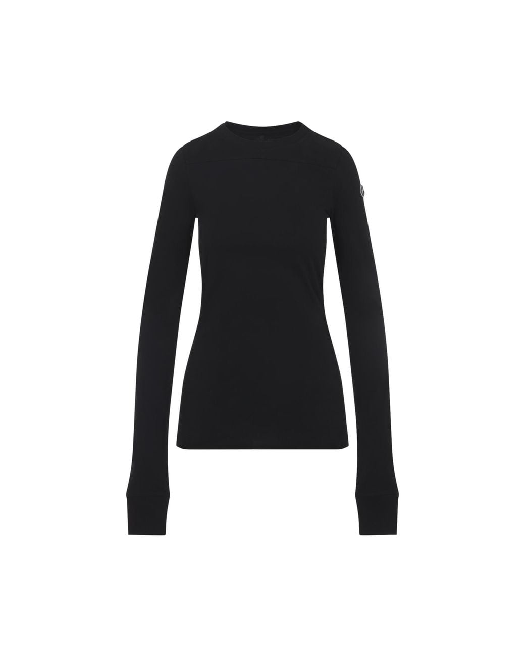 Moncler Black Girder Long-Sleeved T-Shirt Moncler + Rick Owens for men