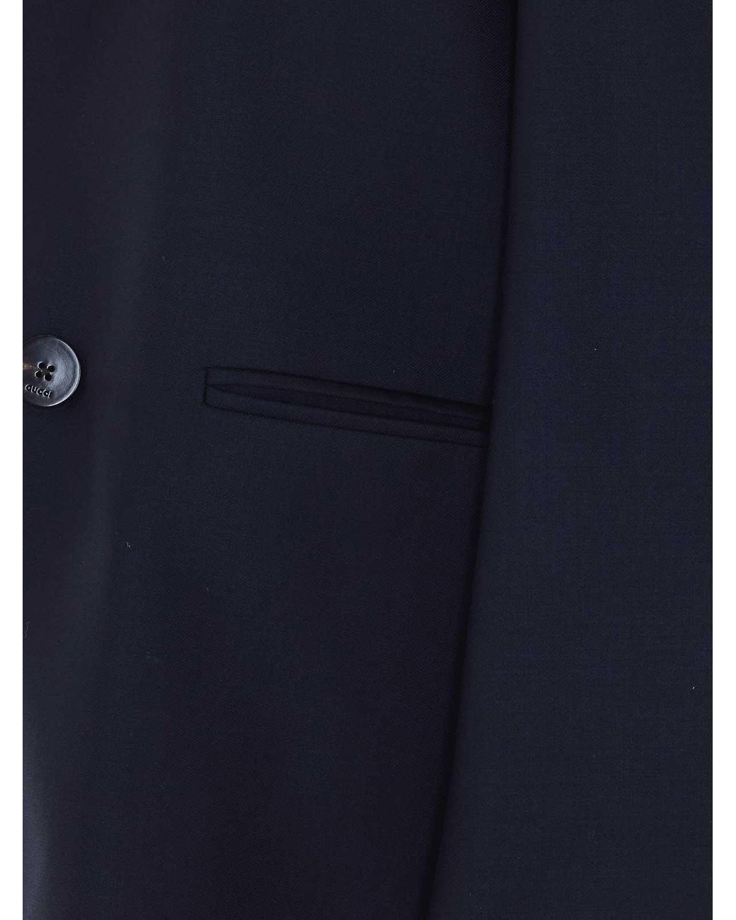 Gucci Blue Double Breasted Jacket